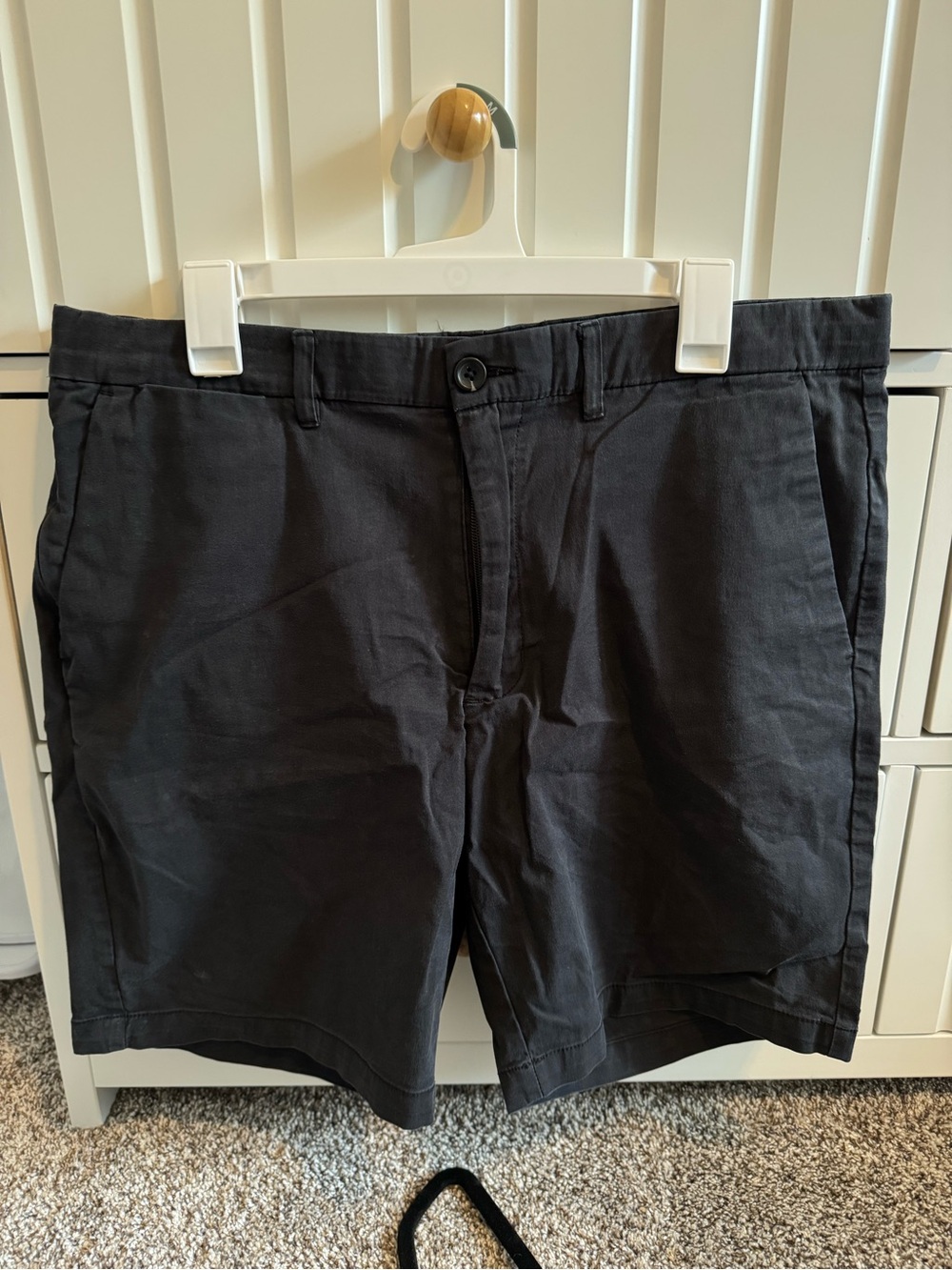 Goodfellow & Co Black Flat-Front Cotton Shorts